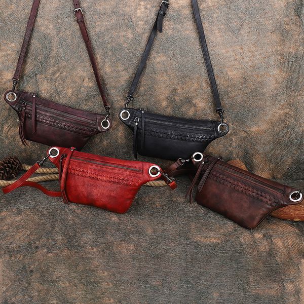 

fctossr 2020 original retro leather messenger small bag new texture soft leather niche design bag shoulder