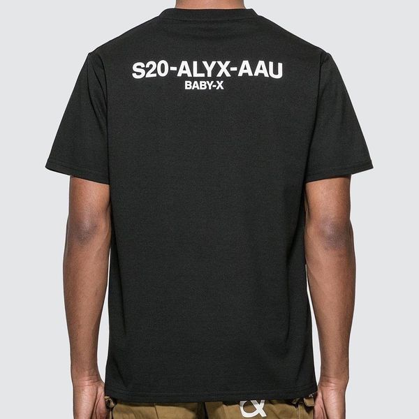 

20ss al-yx 9sm letter printing tee comfortable short sleeve t-shirt couple women mens designer fashion shirts hfxhtx123, White;black