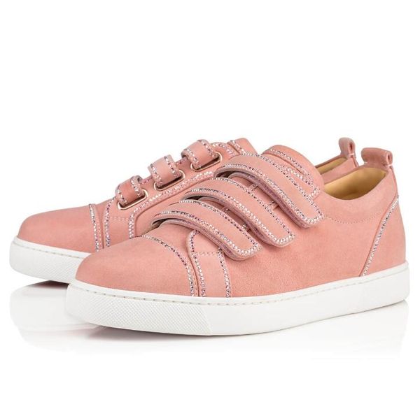 

favorite junior kiddo bordo donna strass sneaker men,women luxury design red bottom shoes red sole outdoor sports discount with box,eu35-47, Black