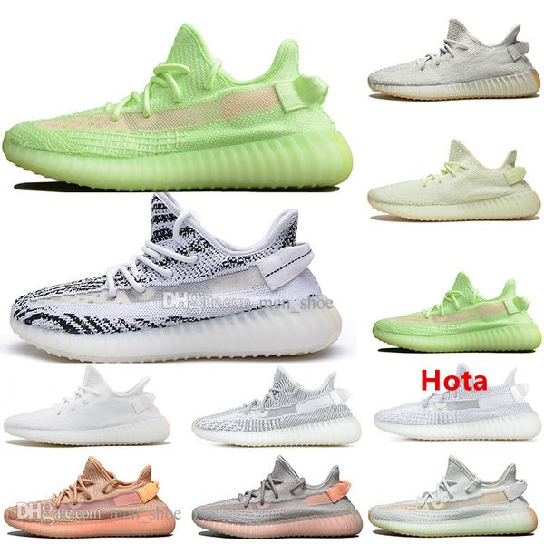 

clay new kanye west v2 static reflective gid glow in the dark mens running shoes hyperspace true form women men sports designer sneakers