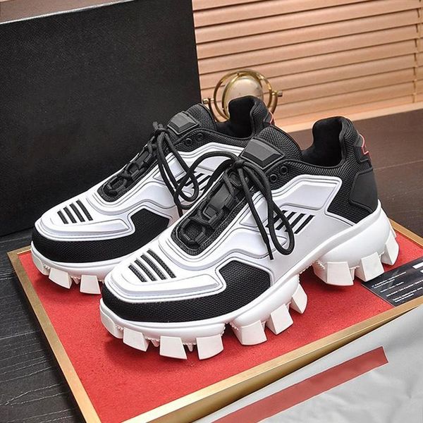 

vintage cloudbust thunder knit sneakers men 's shoes fashion classic comfortable shoes breathable low lace -up type men shoes drop, Black