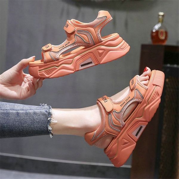 

высокие сандалии женщины лето 2020 женщины толстым дном обувь на танкетке с открытым носком сандалии платформа летней женщины, Black