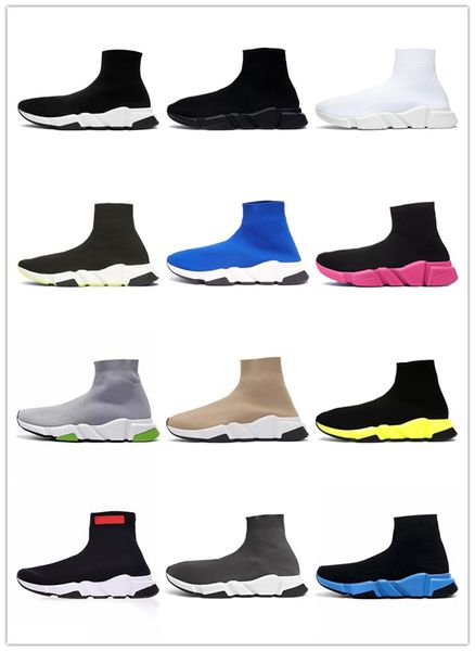 

2020 new platform sock shoes speed trainer mens womens socks casual shoes vintage tripler black white Ã©toile boots sports sneakers