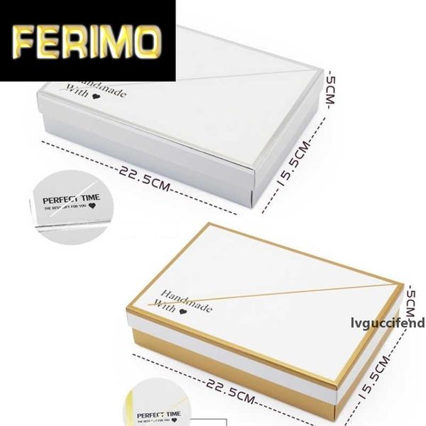 

2020 new white elegant handmade gift boxes baking pastry packaging cupcake box large box with cover high quality
