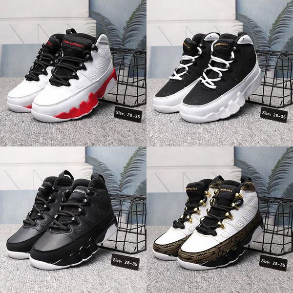 

womens jumpman  basketball shoes 9s black red bred youth kids boys girls j9 flights sneakers j9 for sale