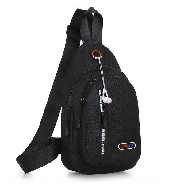 

2019 season shoulder waterproof large capacity shoulder men's and women's universal chest bag leisure travel chest bag, White