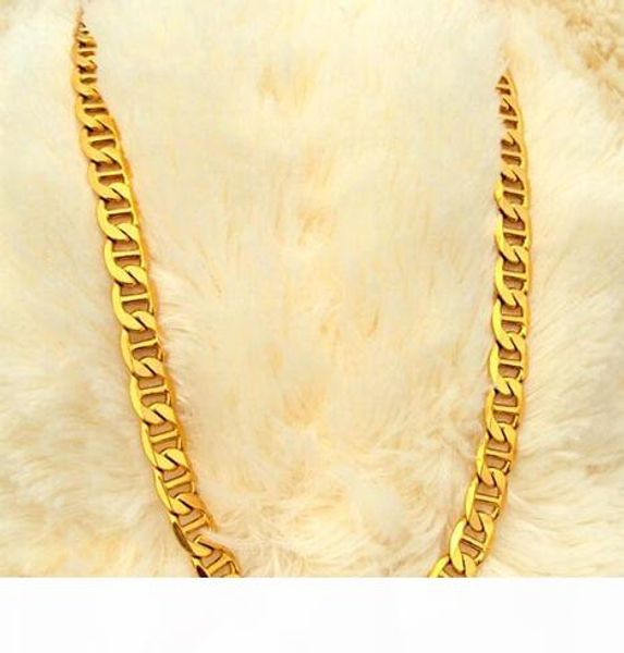 

тонкие 14k золото мужские mariner ссылка anchor chain real ожерелье 600мм 100% реальное золото, а не твердый, не деньги, Silver