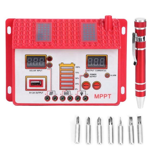 

12v/24v 30a/60a mppt solar charge panel regulator with lcd display maximum power point tracking battery controller