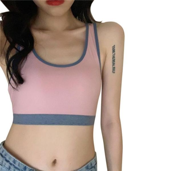

gym clothing women sports underwear without steel ring, White;black