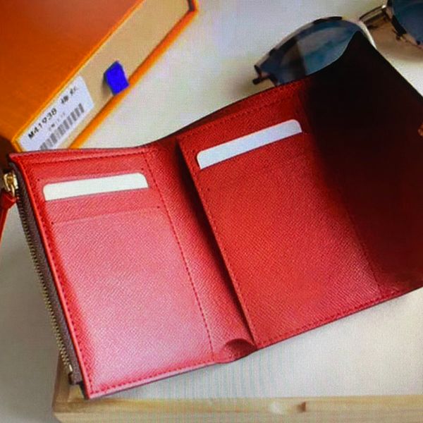 

classic emilie victorine pouch holder short exotic card shows wallets leather round m62472 coin women fashion purse button m41938 m6236 ciil, Red;black