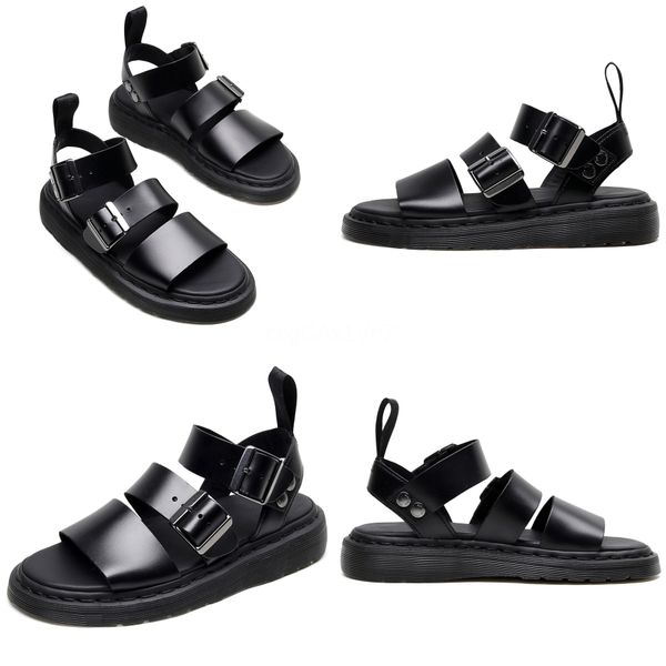 

genuine leather women sandals gladiator summer shoes 2020 platform black flat woman casual shoes beach sandals womanlll c01#695