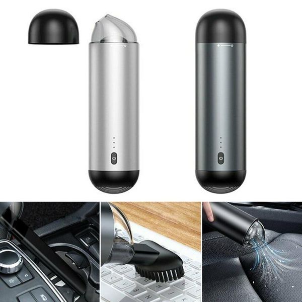 

4000pa car vacuum cleaner wireless handheld auto interior keyboard dust cleaning tool for home car office mini clean accessories