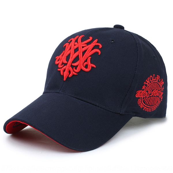 

all-match female male flower wolf embroidered net baseball cap red bend hat korean style couple's fashion hat all-match baseball cap, Blue;gray