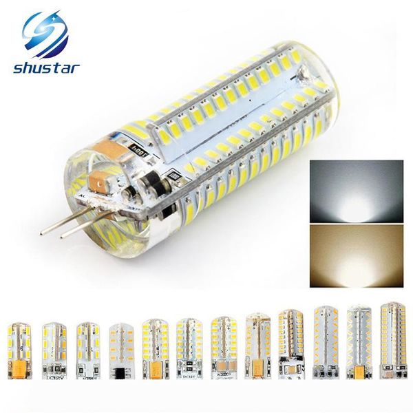 

g4 ac dc 12v 220v led corn lamp 3w 5w 6w 8w 9w led light 3014 corn bulb silicone lamps crystal chandelier home decoration light