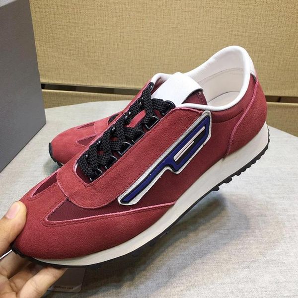 

suede and nylon sneakers mens shoes autumn and winter breathable casual footwears fashion plus size design low men shoes, Black