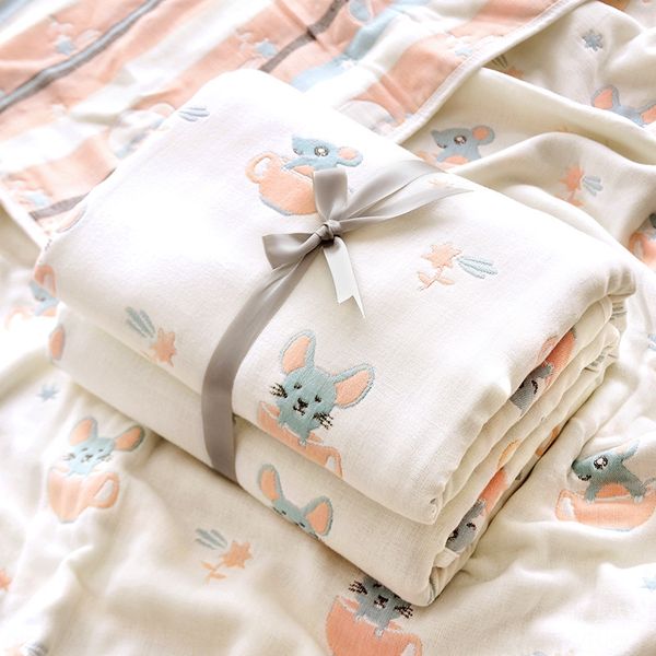 

zpipo send square towel baby bath towel children's square cover six-layer gauze children's quilt pure cotton absorbent baby's