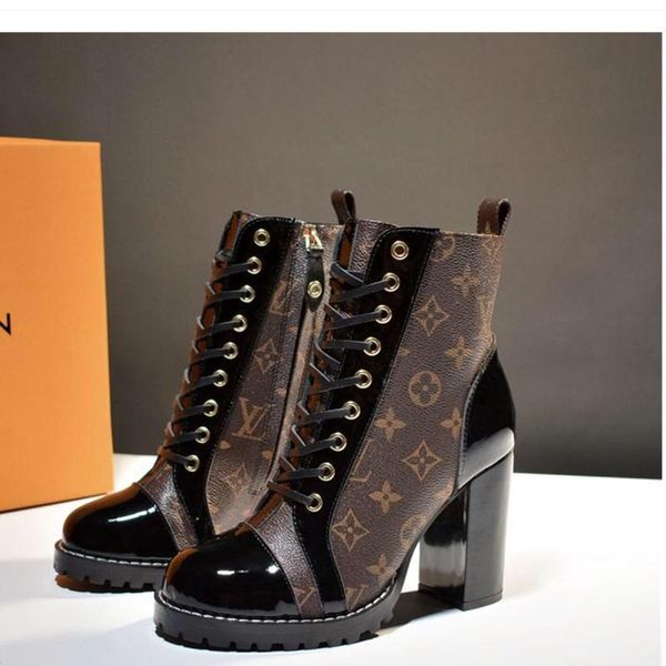 

67 новые высококачественные ботинки женщин, роскошь дизайнер женской обуви, на открытом воздухе путешествия партия обувь, оригинальная короб, Black