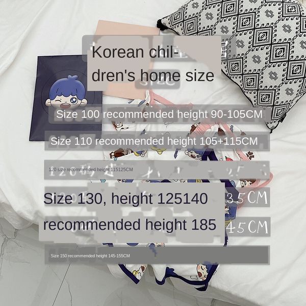 

hcjwj korean suits for boys and girls and girls style cartoon children's suit cute parent-child sports design simple all-match cotton b