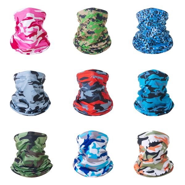 

ihix9 cycling new camouflage 2020 windproof scarfs bandanas ciclismo neck warmer scarfs fishing camo bandana man face mask headwear#659, Black
