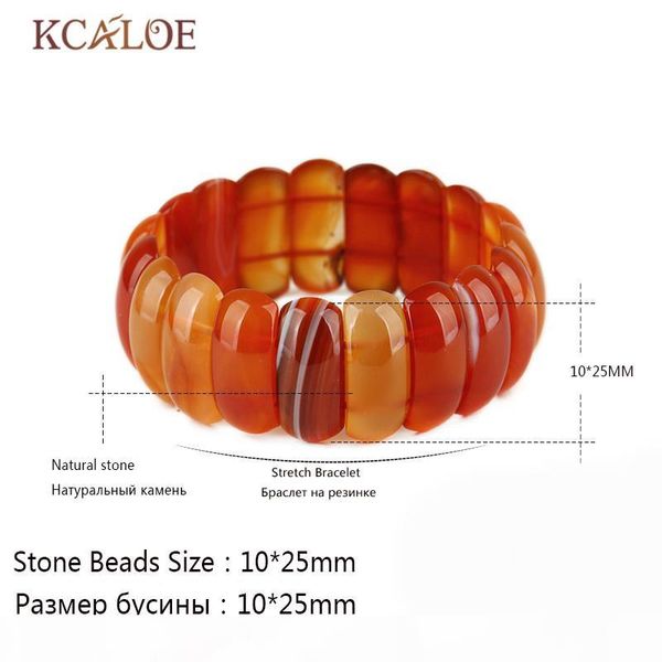 

kcaloe purple crystal semi-precious stones elastic bracelets bangles pulseras wide natural stone women charm bracelet jewelry v191217, Golden;silver