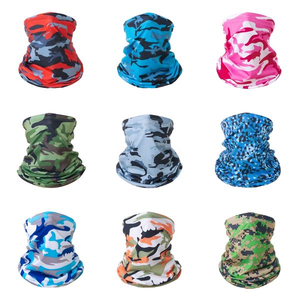 

autumn winter face for women men camo beanie hat in 1 cotton 3 scarf hats mask boys girls tactical camouflage cap#193, Black