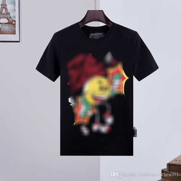 

mens designer t shirts mens skull t-shirt printing t shirt tees booties chaussures phillip plain phillip plain pp yy25, Black;brown