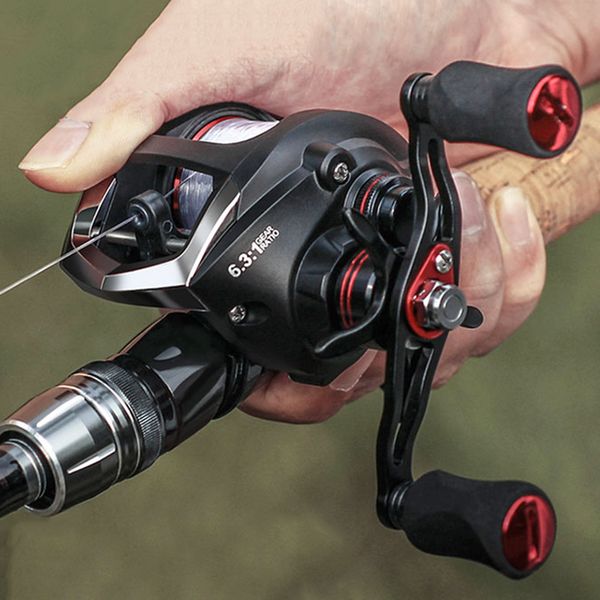 

linnhue 2019 baitcasting reel 6.3:1 12+1bb fishing reel 8kg max drag left right casting reel full metal wire cup magnetic brake