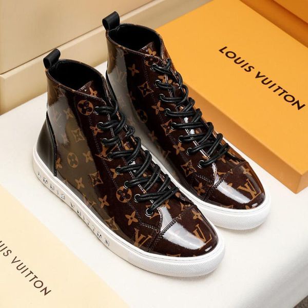 

new men shoes fashion boots bottes luxury men shoes boots chaussures pour hommes tattoo sneaker boot mens shoes casual type fast shipping, Black