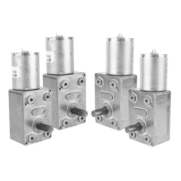 

4 х high torque турбины коробка передач электрический worm редуктор мотора dc 10rpm