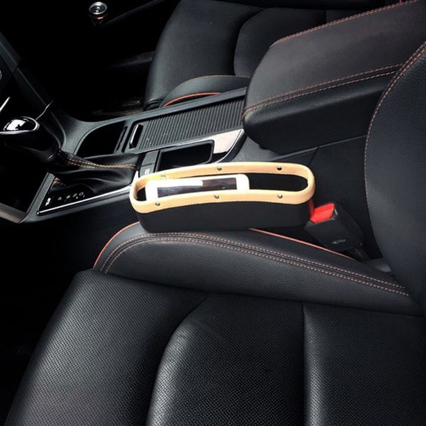 

car mounted multi-functional storage box leather case car seat gap glove box storage