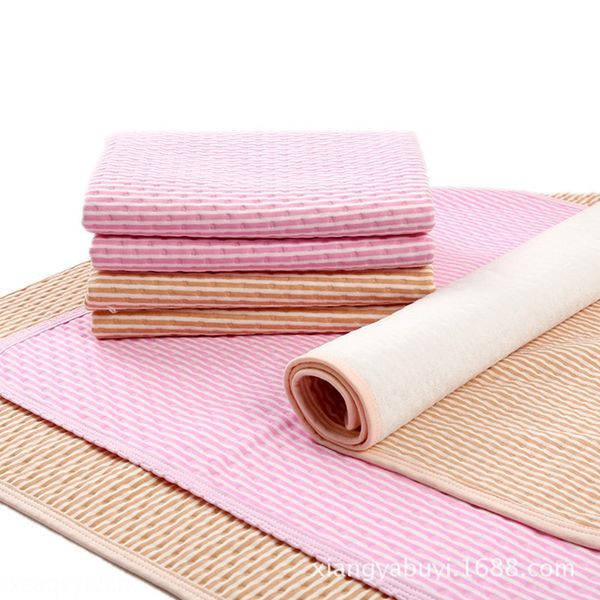 

large 80*120cm color cotton baby urine-proof nursing care breathable washable aunt bed care pad