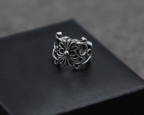 

925 sterling silver rings trend personality jewelry punk style mens and womens Lovers gift hip hop cross style luxury designer jewelry 0023