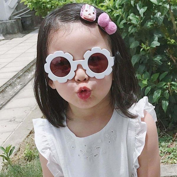 

stylish kids boys girls children retro round uv400 sunglasses goggles fashion baby sunglasses, White;black