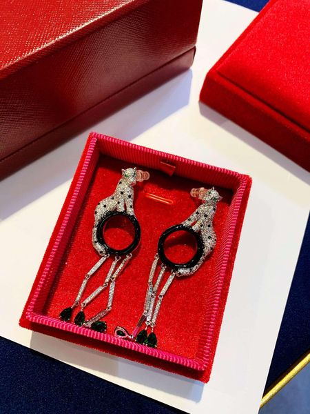 

sterling silver leopard серьги женщины ручной животных серьги stud