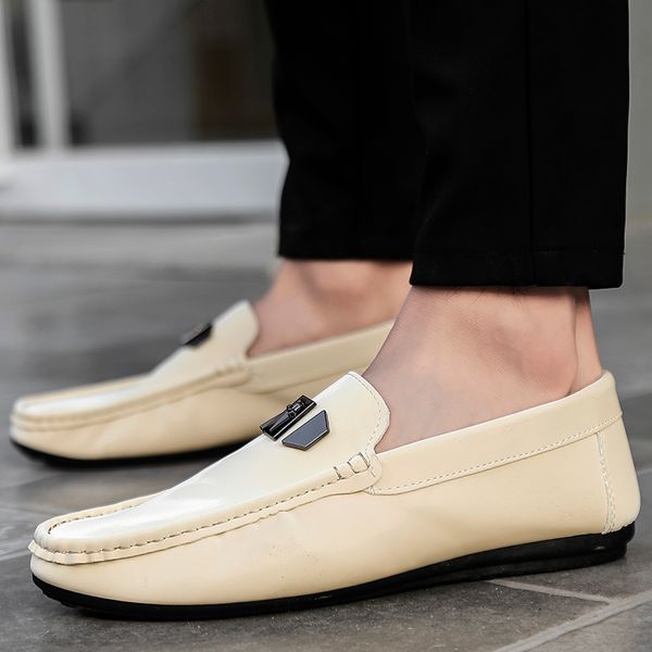 

men's shoes summer breathable and comfortable peas shoes men's trend casual are easy to wear lazy man, Black