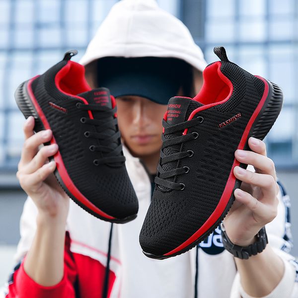 

sneakers men shoes light sports jogging sneaker running shoes breathable soft mens athletic shoes black big size 46 47