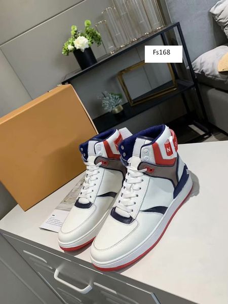 

new rivoli высокой верхней тапки мужские винтажные тренеров телячьей высокий топ женщин monogram мульти тренер сапоги повседневная обувь сша, Black