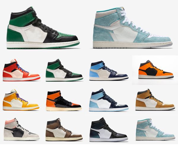 

2018 1s high light smoke grey mens basketball shoes shattered backboard jumpman 1 obsidian unc white to chicago women travis scotts sneakers