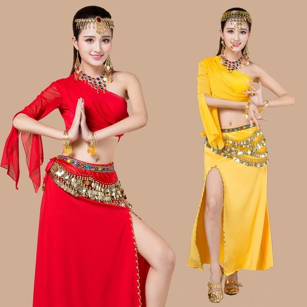 

spring and summer belly suit practice dance clothing practice costume dance performance costume for women new, Black;red