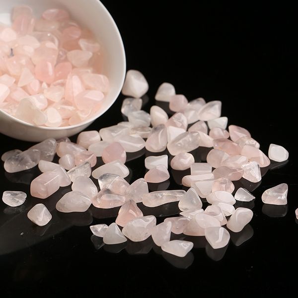

live gift natural degaussed stone gravel raw pink pink powder crystal stone powder crystal pillow, Silver
