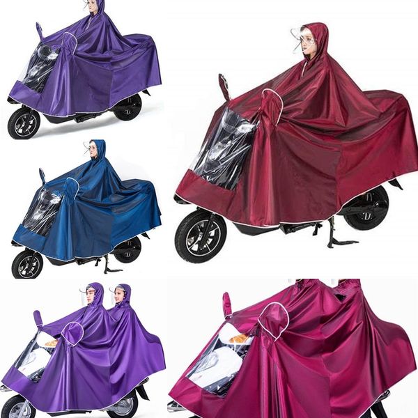 

crb0y battery car raincoat and electric motorcycle motorcycle bicycle bicycle men's and women's thickened riding poncho single per