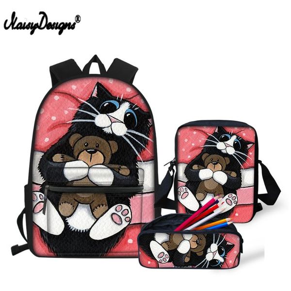 

noisydesigns kids kindergarten backpack animal printed children school bags cute cat pattern child bookbags daily rucksack