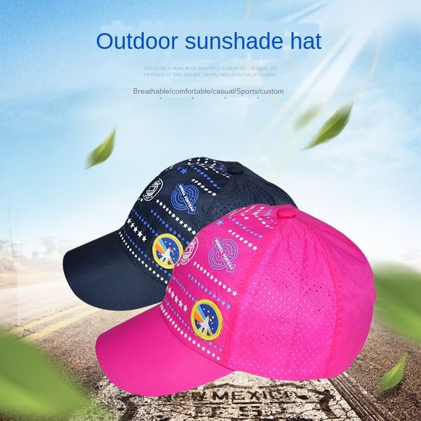 

children's autumn baseball baseball cap korean cartoon cap male and female children's outdoor sun hat quick dry breathable, Blue;gray