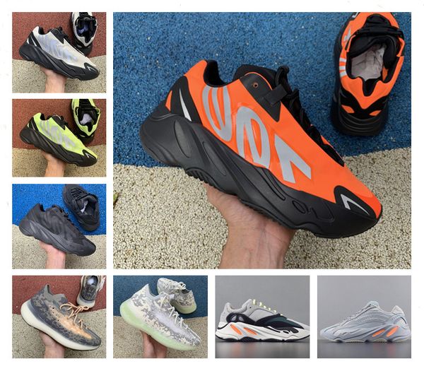 

wholesale fashion 700 mnvn inertia running shoes vanta 700 v3 alvah azael kanye west magnet v2 mist alien mens women runner sneakers, Black