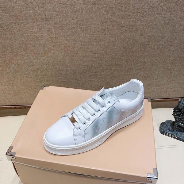 

2020z роскошный дизайн мода тисненая кожа резиновая подошва кроссовки все-матч дышащие мужские случайные обувь мужская обувь банкетные разме, Black