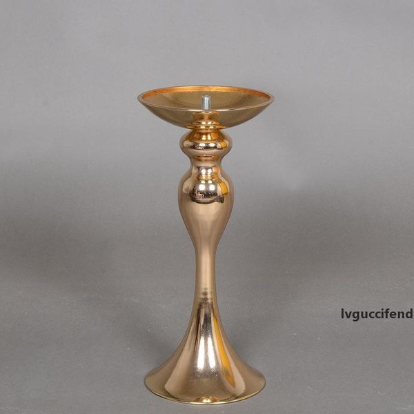 

electroplate iron support mermaid horn candlestick table flower holder anti wear for wedding party decoration supplies new arrival 27rx6 bb