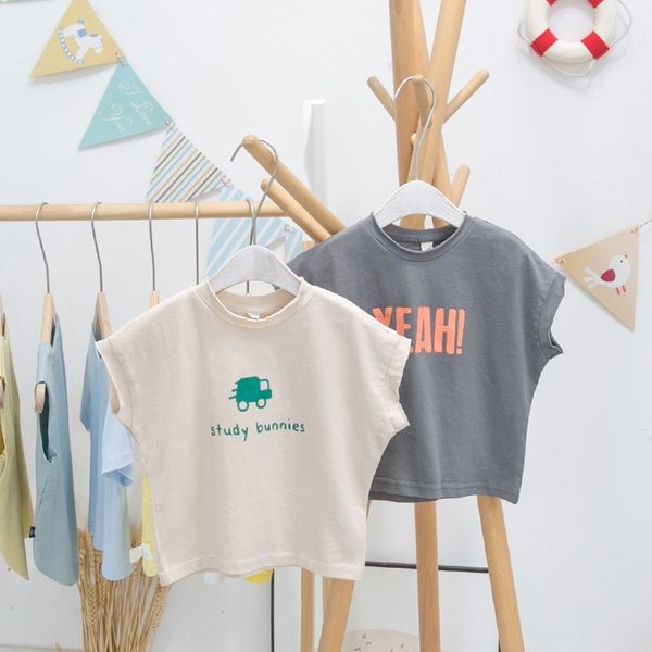 

himbg детского ребенка верхней одежды без рукавов футболки лето жилет жилет футболки vesttrendy мода 1-3 лет 4 мальчика хлопка тонкого breat, Blue