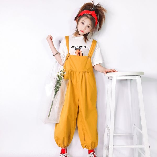 

loose orange lantern pants belt lantern pants | girls korean big children 2020 summer new fashionable style foreign style, Blue