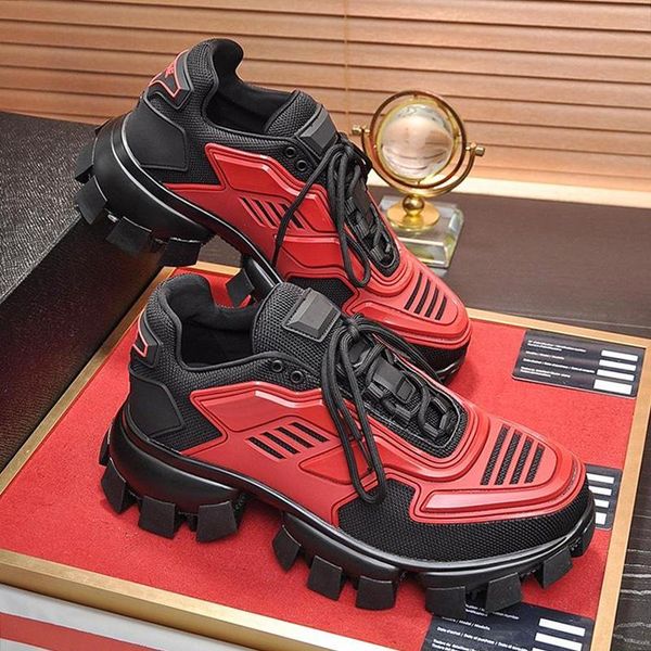 

fast delivery cloudbust thunder knit sneakers mens shoes lightweight autumn and winter shoes vintage luxury men shoes zapatillas hom, Black