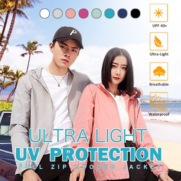 

new 2020 autumn quick dry hiking jackets coats windbreaker sun protection solid color zipper thin summer clothing, Blue;black